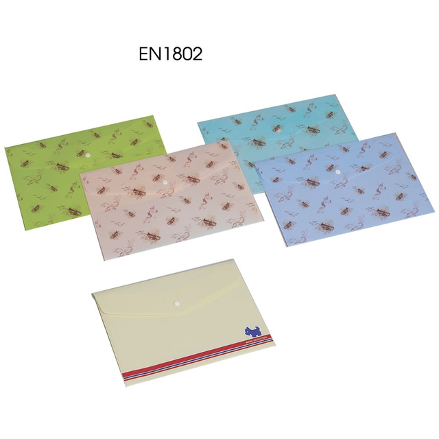 橫式釘釦文件袋 鈕扣文件袋 按扣文件袋