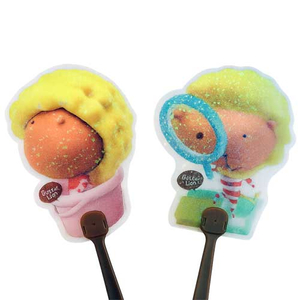 造形廣告扇奶油獅(Butter Lion) 廣告扇 禮贈品 